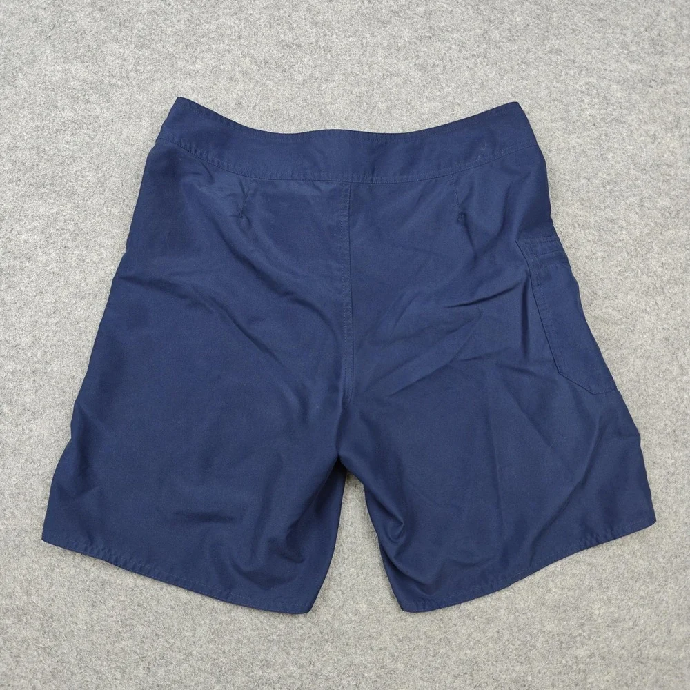 Patagonia Board Shorts Mens 30 Blue Swim Trunks Drawstring Zip Pocket Quick Dry